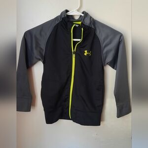 Under Armour Black and Gray Jacket with Neon Highlights